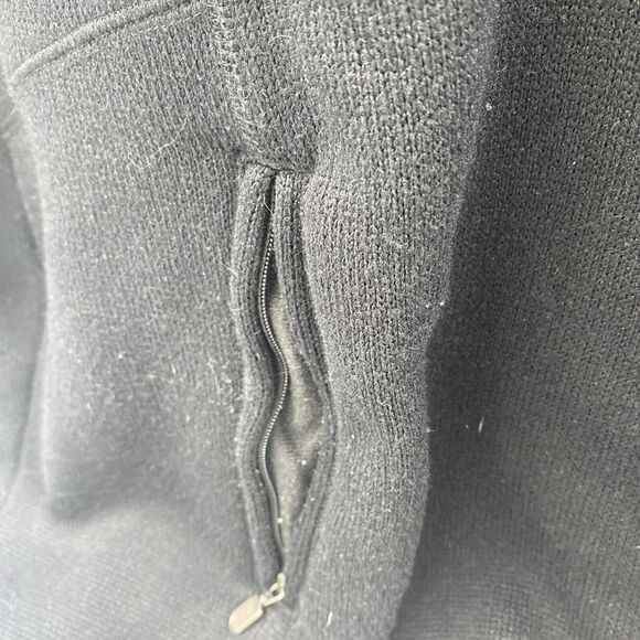 Orvis Fleece Jacket Womens XL Black Full Zip Front Mock Neck - Picture 3 of 8